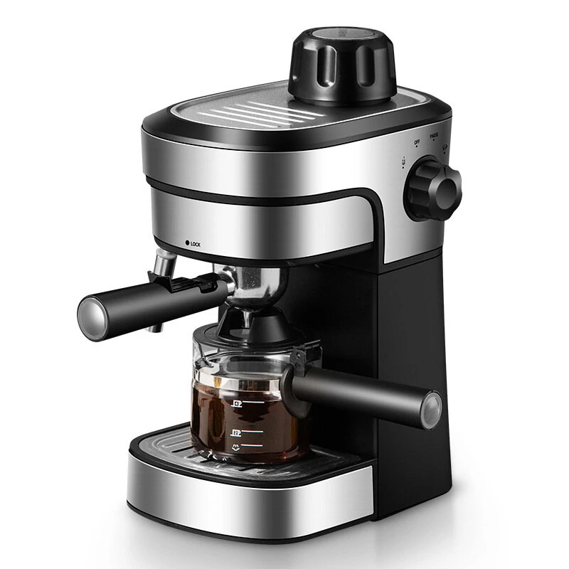 ZZUOM Coffee Machine Small Size Italian Semi Automatic Espresso Coffee Maker Extraction Steam Milk Foam Coffee Instant Heating (image for) ZZUOM Coffee Machine Small Size Italian Semi Automatic Espresso Coffee Maker Extraction Steam Milk Foam Coffee Instant Heating